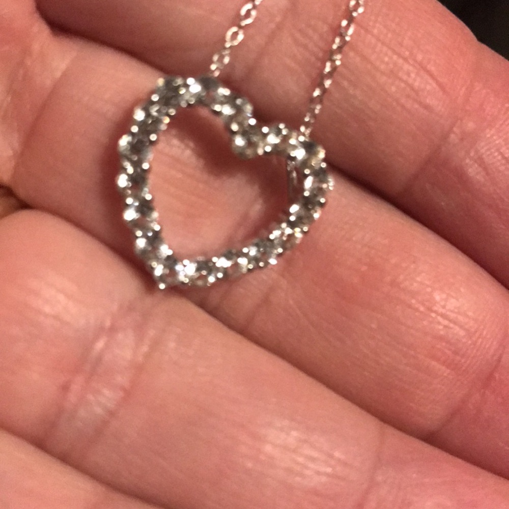 Sapphire heart necklace